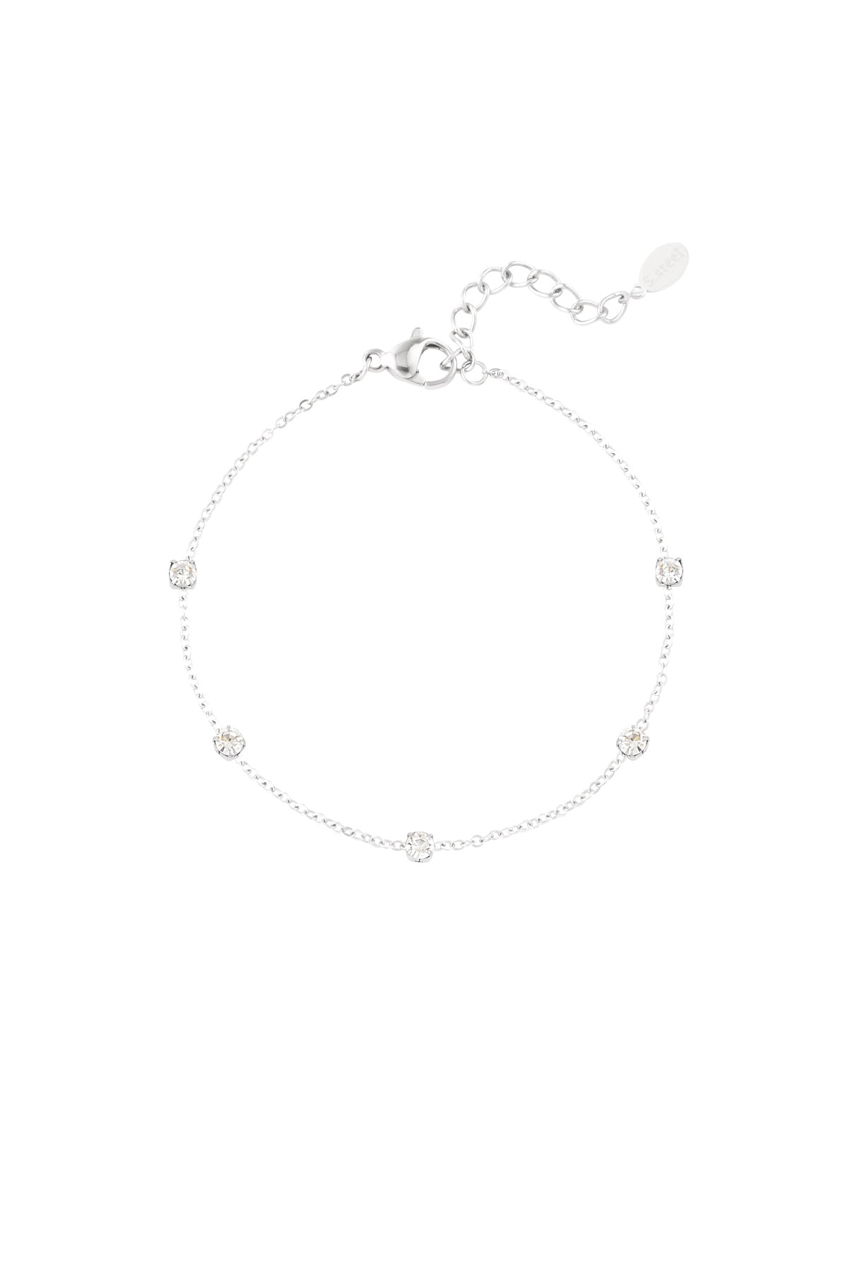 Diamond whisper bracelet - Silver color