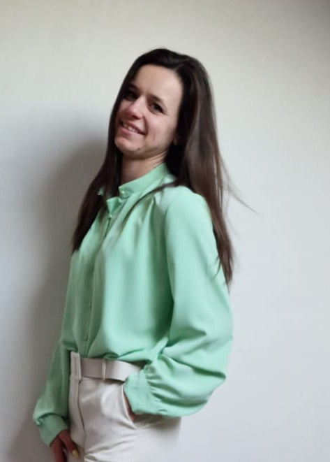 Blouse met Knopen - Aqua