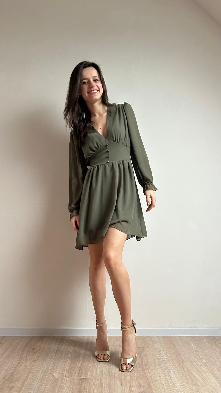 Plain dress- Green