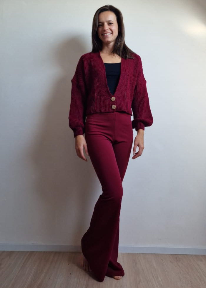 Flare - burgundy