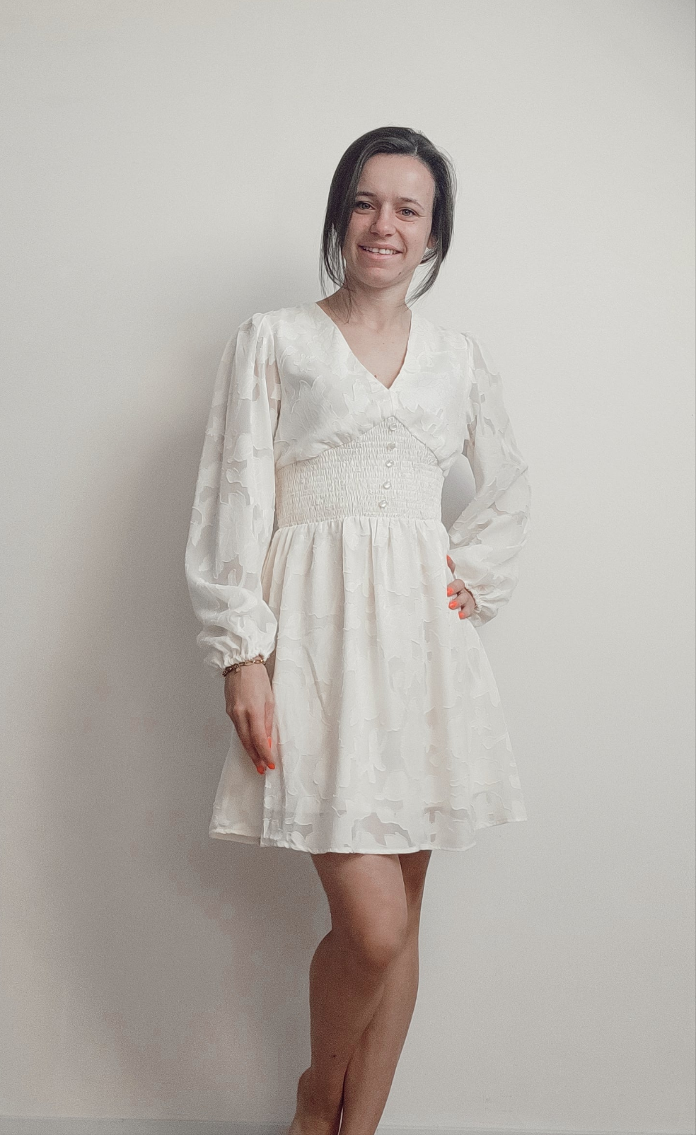 Cream dress