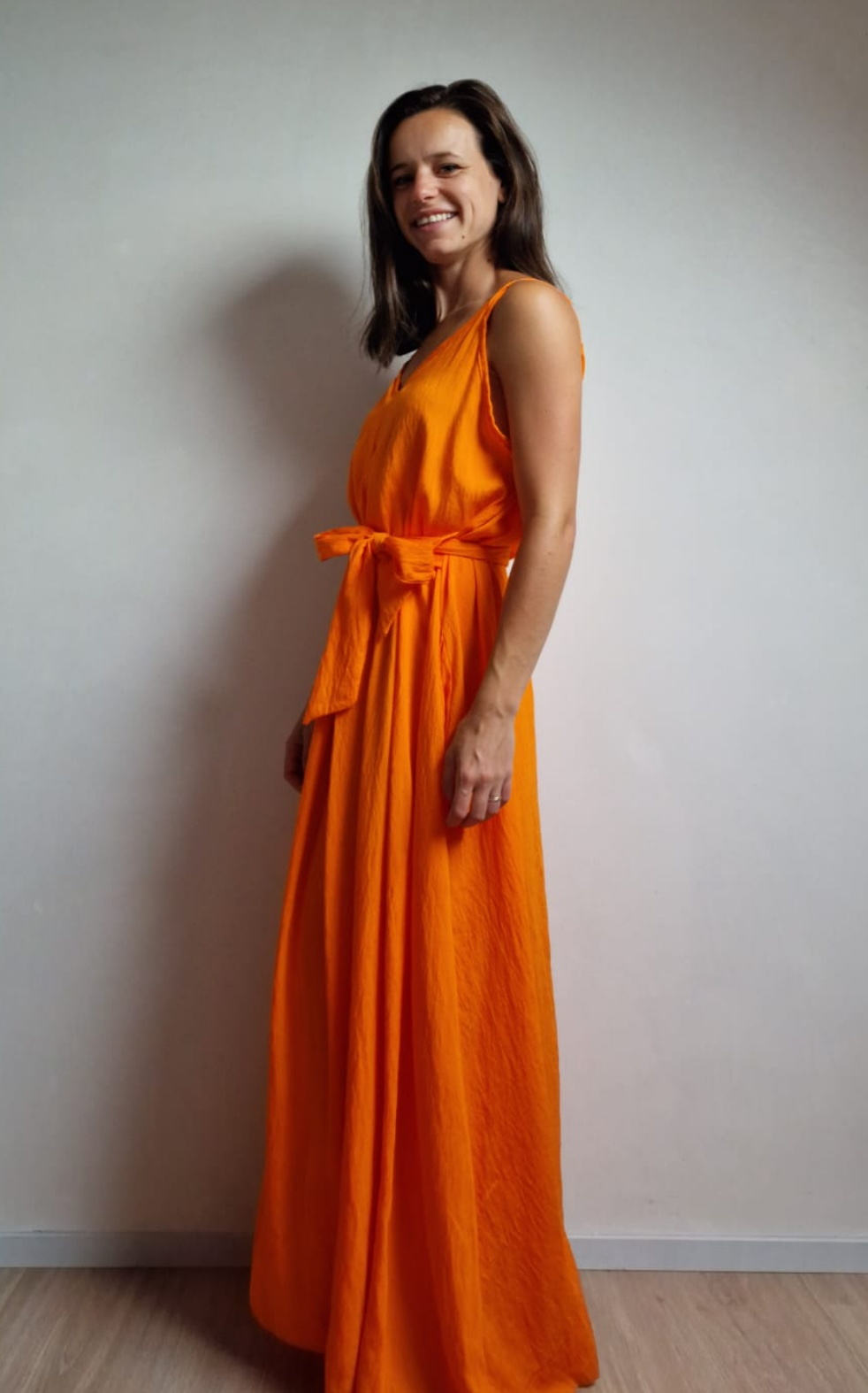 Flowey jurk - Orange