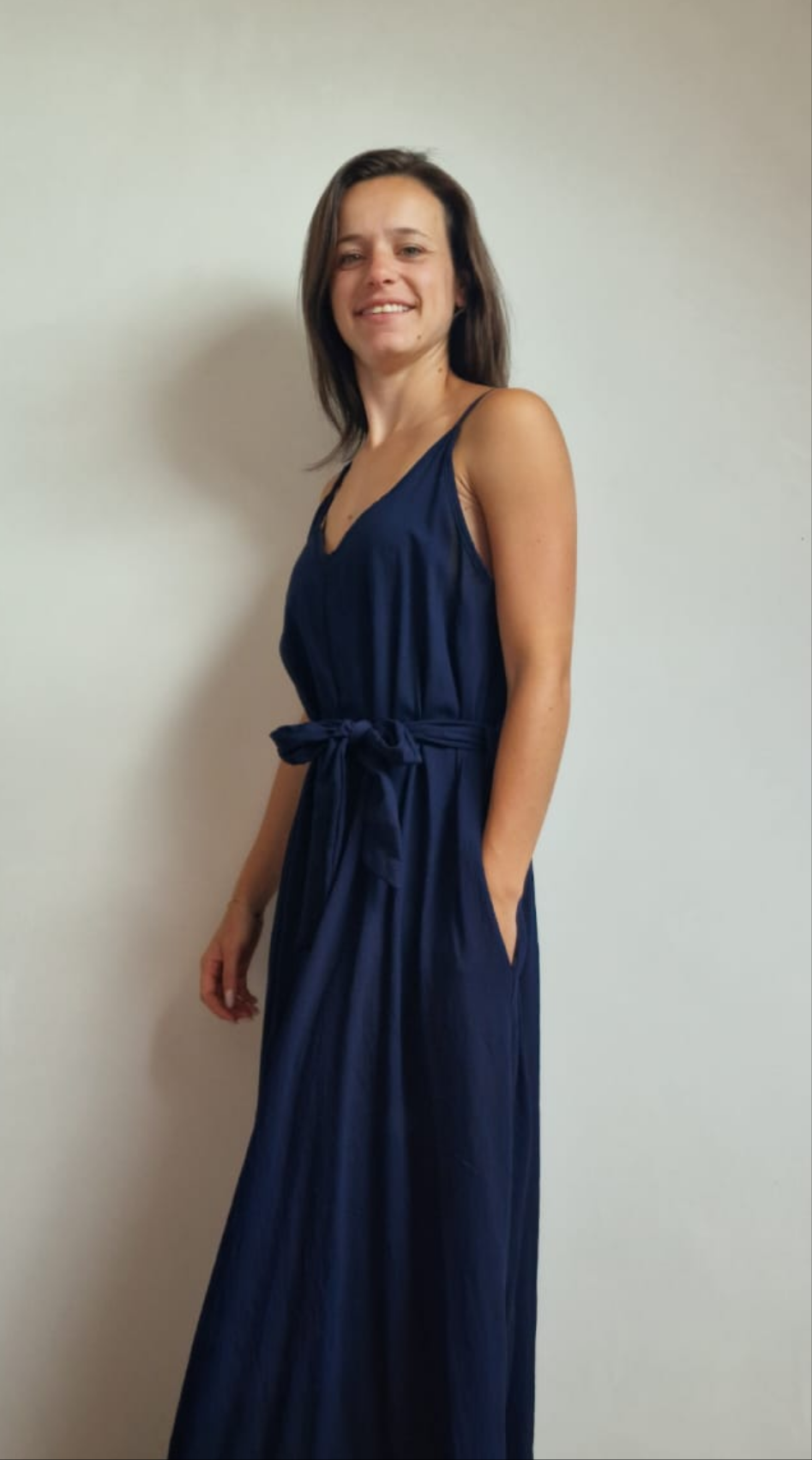 Flowey jurk -Navy