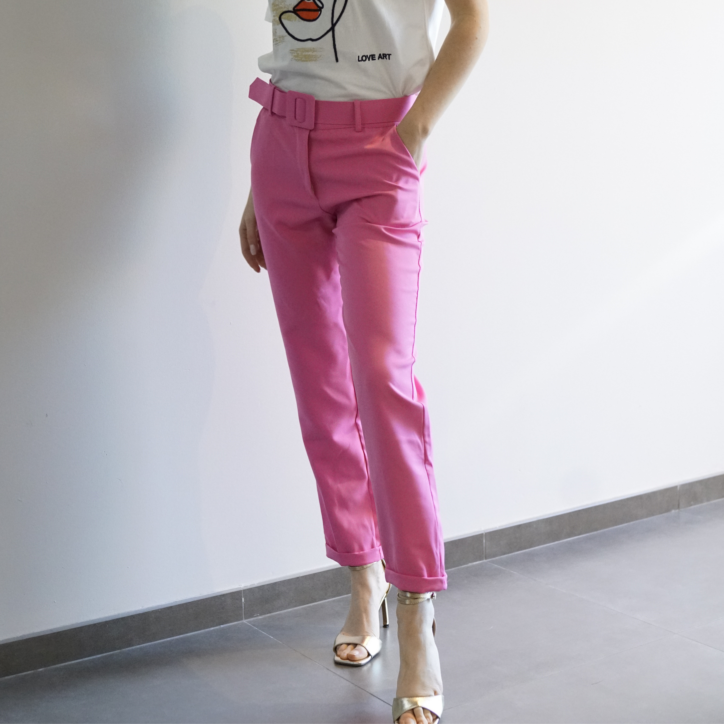 Broek marthe, roze