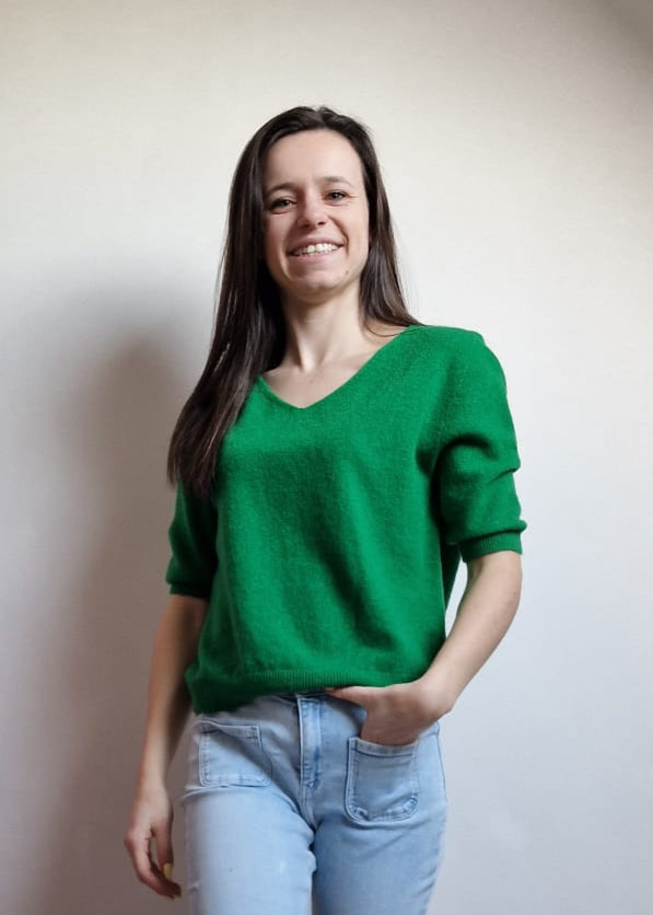 Very soft knit sweater, groen