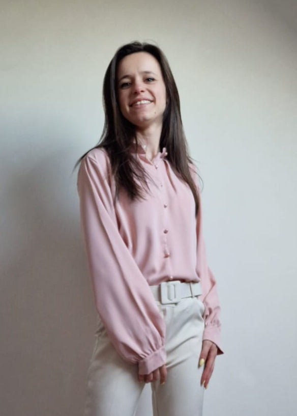 Blouse met Knopen - rose