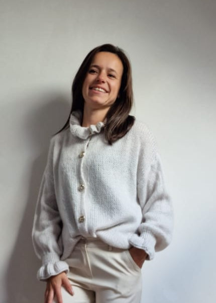 Trui met kraag - beige