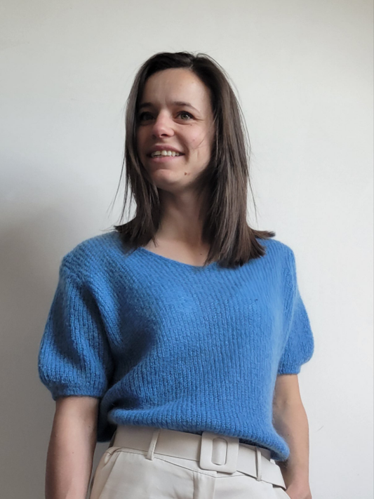 Mohair Trui met korte Mouw