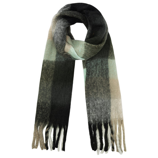 Sjaal geruite kleuren groen