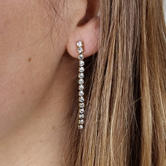 Strass, oorbellen